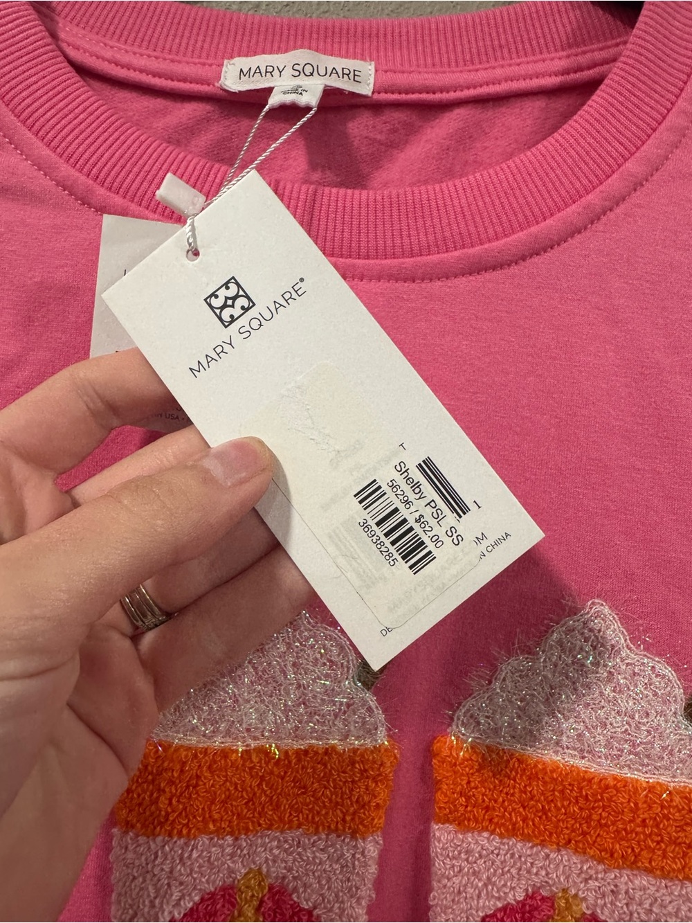 NWT Mary Square Pumpkin Spice Latte Sweatshirt - Picture 5 of 11